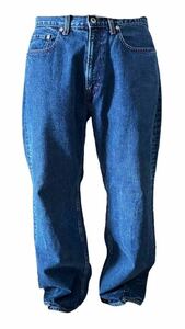 美品!! 希少!! 00s HECTIC LOOSE DENIM PANTS ヘックティック デニムパンツ インディゴ size M アーカイブ ビンテージ MADE IN JAPAN