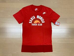 新品未使用 NIKE ナイキ Santamonica サンタモニカ トラック クラブ Tシャツ レッド サイズM