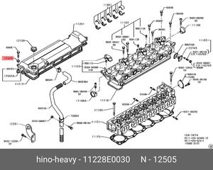 F2 新品 日野純正 サイレントブロックサブ エンジン ダンパー ラバー マウント ゴム 11228-E0030 16個 (500 レンジャー J08C J08E HINO