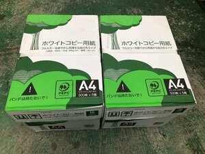 07-22-622 ★AH 未使用品　コピー用紙 ホワイトコピー用紙 A4サイズ 500枚入×5冊 2ケース プリンタ用 用紙