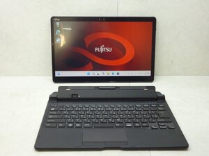 ☆1円☆第8世代☆富士通☆ARROWS Tab Q739/AB☆Core i5 1.60GHz/4GB/SSD128GB/高解像度1920×1080/無線/Bluetooth/カメラ/Office/Win11☆