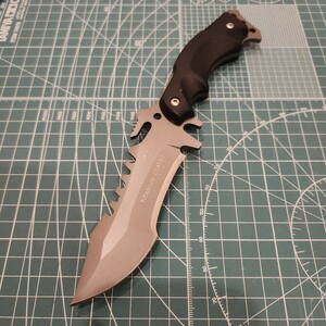 HX OUTDOORS MERCENASIES TACTICAL KNIFE /HX タクティカルナイフ コンバットナイフ アーミーハンティング/440cステンレス、硬度58hrc BK 