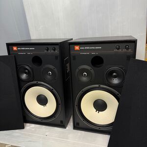 F 動作確認済 JBL MODEL 4312EBK CONTROL MONITOR BK ペア 7122 7600 3way スピーカー ジェイビーエル 箱付き