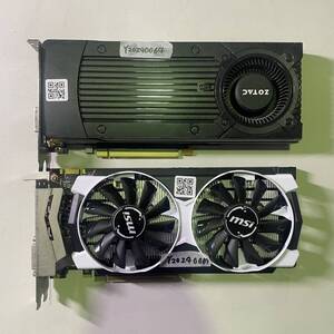 【ジャンク】【1円スタート】グラフィックボード ZOTAC MSI GTX 950 2GB GDDR5 2個セット 41