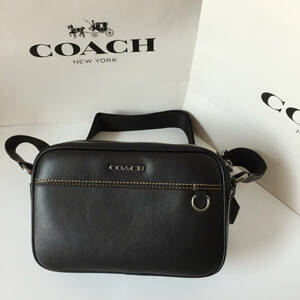 1円～コーチCOACH バッグ C4148 ブラック ボディーバッグ ショルダーバッグ クロスボディーメンズバッグ アウトレット品