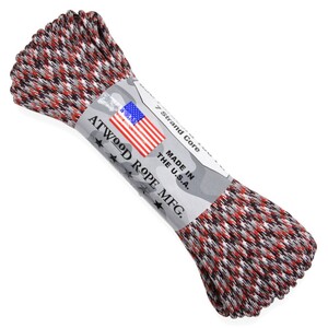 ATWOOD ROPE 550パラコード タイプ3 レッドカモ [ 30m ] アトウッドロープ ARM 商用 赤 迷彩