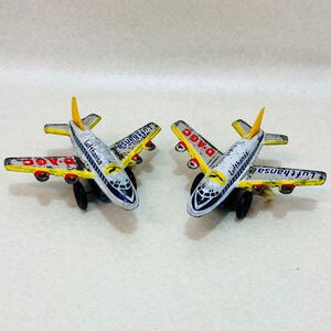 K3296★当時物★昭和レトロ　ブリキ飛行機 ねじ式　Lufthansa D-AGC ★ジャンク品★サビあり★同梱不可