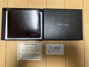 送料無料 Paul smith コードバン　二つ折り財布　ポールスミス 財布　馬革 高級　（未使用）