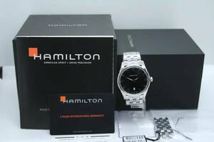 【美品 保証付 動作確認済】HAMILTON Jazzmaster Thinline ハミルトン ジャズマスターシンライン H385111 Silver Dial クオーツメンズ#T240