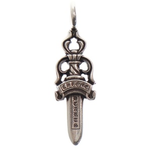 CHROME HEARTS クロムハーツ DOUBLE DAGGER ダブルダガー ペンダント シルバーネックレストップ