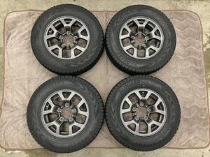 ★売り切り ジムニーシエラ JB74W 純正アルミ 15×5.5J 5H/139.7 YOKOHAMA ice GUARD G075 195/80R15 2020年 残溝約7.5～8.2㎜ 4本セット★