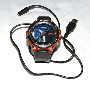 CASIO PROTREK Smart WSD-F20 オレンジ×黒 ■スマートウォッチ タッチパネル アウトドア メンズ 腕時計 ■カシオ プロトレック スマート
