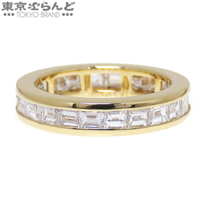 101746485 ブルガリ BVLGARI フルエタニティ リング 347790 K18YG バゲットダイヤモンド 9号相当 22PD 指輪 レディース メーカー仕上済