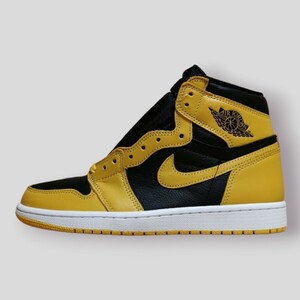 1円 〜 NIKE AIR JORDAN 1 RETRO HIGH OG 27 US9 555088 701ナイキ ジョーダン POLLEN WHITE - BLACK fragment メンズ スニーカー 黄 黒 白