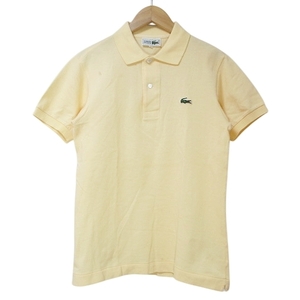 ラコステ LACOSTE CHEMISE ポロシャツ 半袖 L-1212 鹿の子 ワンポイント 2 イエロー系 ■GY99 メンズ