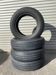 ダンロップ　タイヤ　4本セット　SP175L　155/80 R14　88/86NLT　中古　DP　プロボックス　バン　サクシード　夏タイヤ