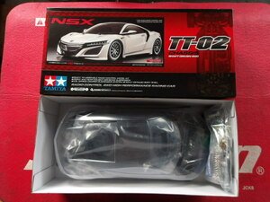 未組立 開封品 TAMIYA TT‐02 NSX CHASSIS 即決送料込