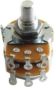 ポット Potentiometer - Alpha, Audio, Dual, 3/8 Bushing, A100 kΩ [送料170円から 同梱可]