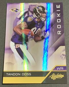 2011 Panini Absolute Memorabilia Tandon Doss /399 116 RC Rookie Ravens NFL タンドン・ドス 399枚限定　ルーキー　レイブンズ