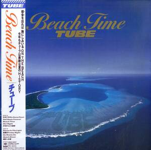 A00585061/LP/TUBE (チューブ・前田亘輝・春畑道哉)「Beach Time (1988年・28AH-5057・シンセポップ)」