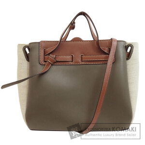 LOEWE ロエベ ラゾ ミニ 2WAY ショルダーバッグ カーフ レディース 中古