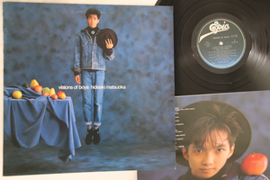 LP 松岡英明 Visions Of Boys 283H251PROMO EPIC プロモ /00260