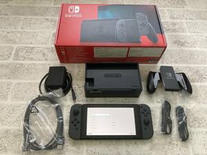 1円～ [中古] ニンテンドースイッチ Nintendo Switch 本体 （ジョイコン色：グレー） 任天堂