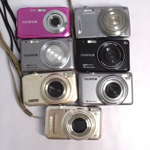 (★-9)7点 FUJIFILM『FINEPIX』JV250/T300/JX400 他 富士フィルム コンデジ カメラ デジカメ 動作未確認【緑和堂】　