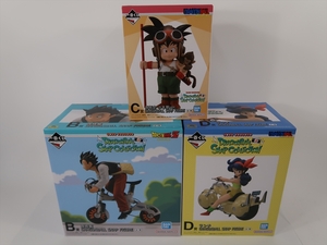 一番くじ ドラゴンボール DRAGONBALL SNAP COLLECTION FIGURE B賞 孫悟飯 C賞 孫悟空 少年期ver. D賞 ランチ 3種SET BANDAI フィギュア f21