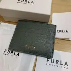 未使用 FURLA カードケース 定期入れ レザー