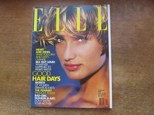 2312MK●洋雑誌「ELLE US アメリカ版エル」101/1994.1●パロマ・ピカソ/水着/ヘアスタイル/ファッション/美容