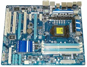 【中古】GIGABYTE マザーボード GA-P55A-UD3R Rev.1.0 LGA1156 [管理:30316220]