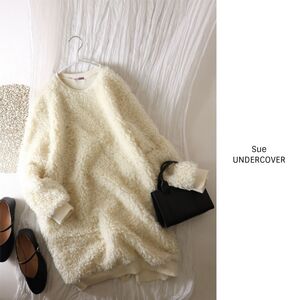 3.9万☆超美品☆スーアンダーカバー SueUNDERCOVER☆サイドジップ ボア切替プルオーバー 1サイズ 日本製☆A-O 0299