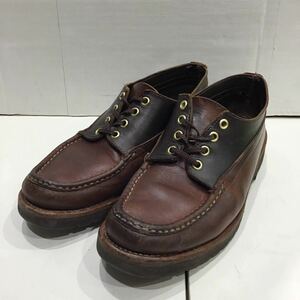 【RUSSEL MOCCASIN ラッセルモカシン】2236 デッキシューズ 8.5D ブラウン レザー 2402oki