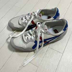 新品未使用 オニツカタイガー スニーカー SERRANO トリコロール 本革 Onitsuka Tiger