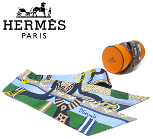 【未使用品 超美品】 エルメス HERMES ツイリー 帯型 スカーフ FANTAISIE D