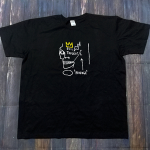 送料無料【Jean Michel Basquiat】/Evil Thoughts Revenge / ブラック★3XLサイズ / ヘビーウェイト 5.6オンス