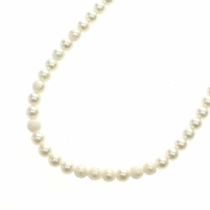 1円スタート MIKIMOTO ミキモト アコヤ真珠 ネックレス pearl 61粒 61P 金具 SILVER シルバー M刻印 アクセサリー ジュエリー レディース