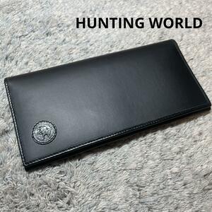 HUNTING WORLD ハンティングワールド 長財布 レザー ブラック