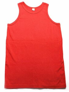 THE FLATHEAD (フラットヘッド) TANK TOP - MILWAUKEE - / タンクトップ ミルウォーキー 美品 レッド size 42