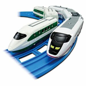 タカラトミー プラレール 200系カラー新幹線 (E2系) ＆ E3系新幹線 こまち ダブルセット 電車 おもちゃ 3歳