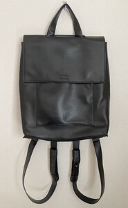 NO MONDAY　ノーマンデー　Noir　ノア　牛革　レザー　2way　バックパック　リュック　ブラック　A4収納可　高さ41cm×幅34cm×マチ10cm