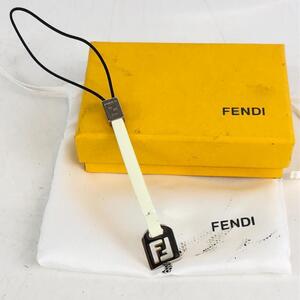 FENDI フェンディ キーホルダー ホワイト シルバー メンズ ブランド