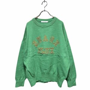 ●洗濯プレス済み● AMERICAN HOLIC アメリカンホリック 刺繍デザイン スウェットシャツ sizeM【1777】