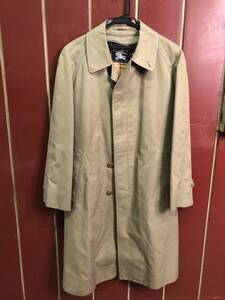 中古☆BURBERRY/バーバリー☆ロングコート（A）☆クリーニング店にてクリーニング済☆ヴィンテージ☆シミあり