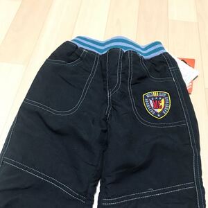 新品 110サイズ 未使用品 ズボン パンツ ズボン 長ズボン 裏起毛 黒