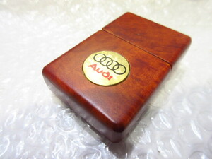 【Spiral】アウディ/AUDI Zippo/ジッポライター・木目調 新品/廃盤品/在庫限り/ウォールナット/