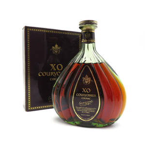 1円 未開栓 COURVOISIER クルボアジェ XO COGNAC コニャック グリーンボトル BRANDY ブランデー 700ml 40% 古酒 洋酒 外箱