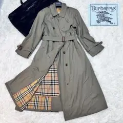 極美品　Burberry トレンチコート　カーキ　ライナー付　ベルト付　マキシ丈