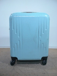4377　le coq sportif　水色　TSAロック付　鍵付　スーツケース　キャリケース　旅行用　ビジネストラベルバック